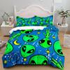 Aliens Children Duvet Cover Set UK Single Double Queen US Twin Full King Size Bed Linen Set