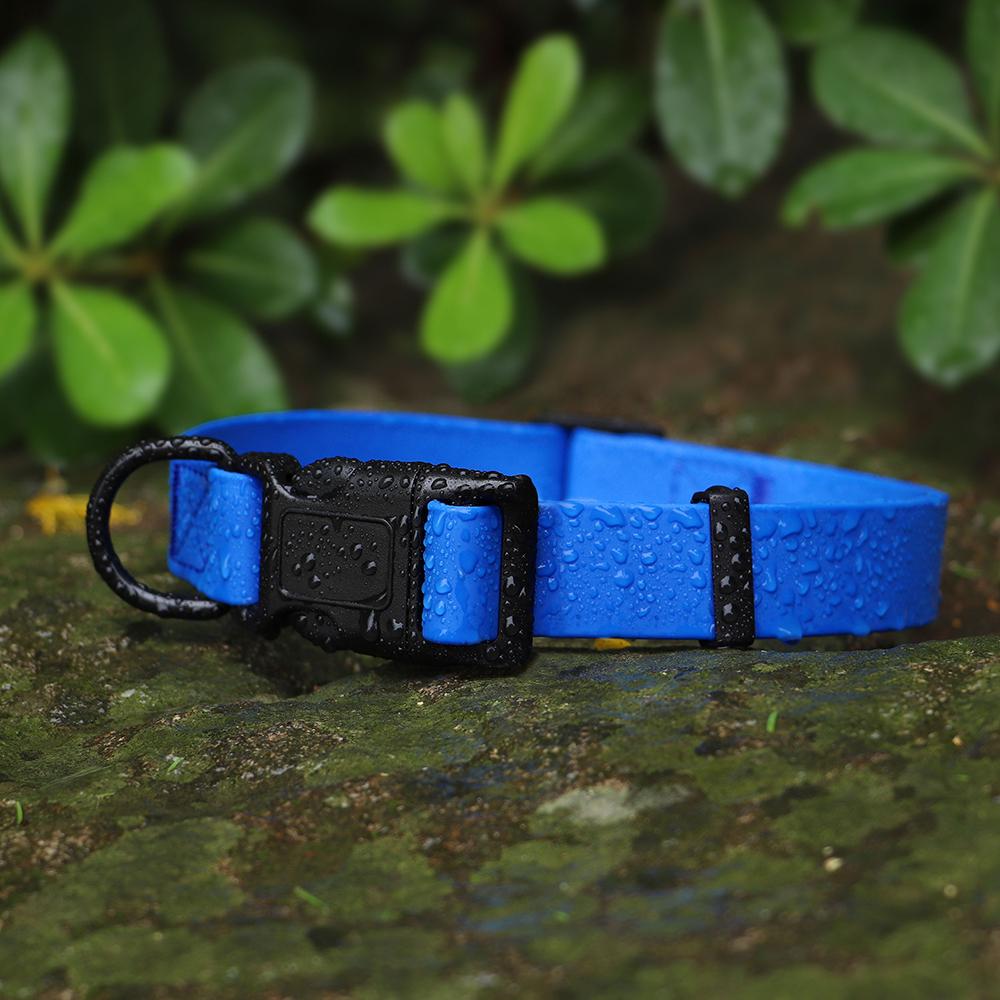 Красочный ошейник для собак из ПВХ, водостойкий ошейник для плавания для собак из ПВХ, ошейник для путешествий на открытом воздухе, регулируемый для маленьких, средних и больших собак