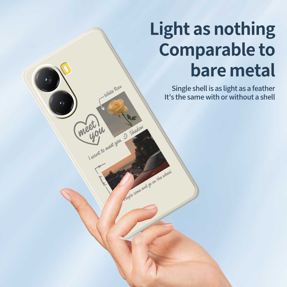 For Xiaomi Redmi Turbo 4 5G/Poco X7 Pro 5G Case Meet You Photo Pattern Printing Straight Edge TPU Phone Back Cover