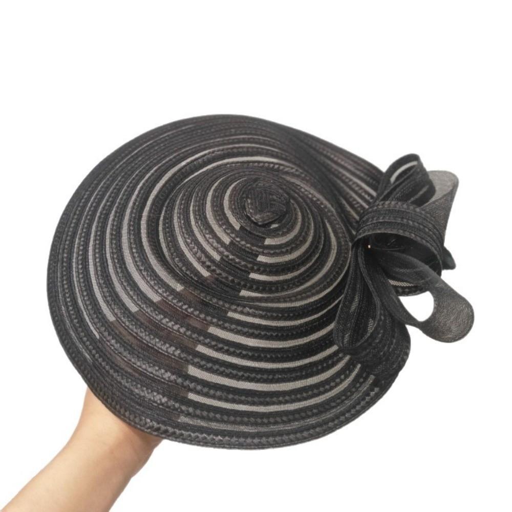 Bow Decoration Women's Tea Party Hat Headband Style Wedding Bridal Fascinator Hair Accessories