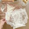 2025 Low Waist French Lace Mesh Panties for Women - Sexy, Breathable, Pure Cotton Crotch