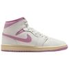 Air Jordan 1 Mid Strawberries & Cream женские кроссовки Sail Pink Coconut-Milk BQ6472-162