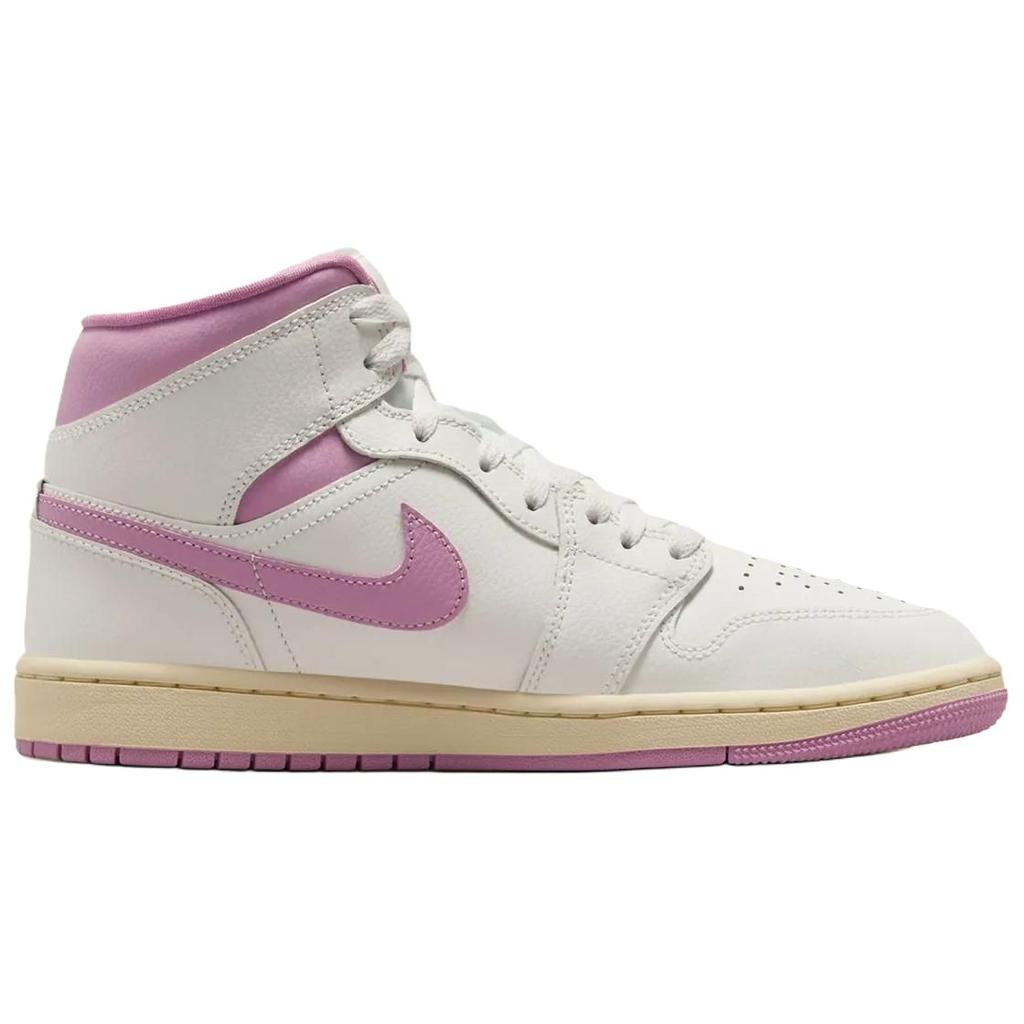 Air Jordan 1 Mid Strawberries & Cream женские кроссовки Sail Pink Coconut-Milk BQ6472-162