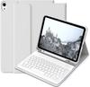 Кожаный чехол-клавиатура для iPad Air 11 10-го поколения с магнитным съемным чехлом и слотом для стилуса