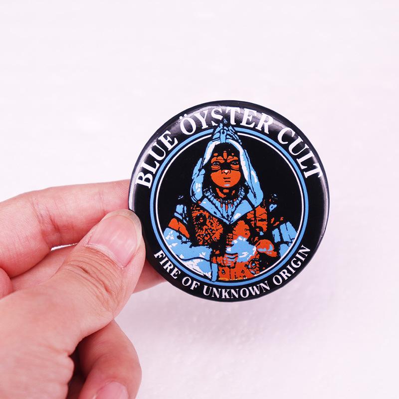 Blue Oyster Cult Band Tin Badge Pin