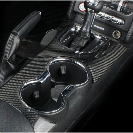 Углеродное волокно Автомобильная панель переключения передач, украшение для Ford Mustang 2015-2017, центральная консоль, автомобильные аксессуары