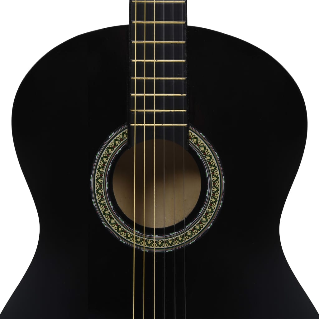 Beginner Classical Guitar with Bag Black Full Size 4 4 (39 )