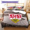 Stuttgart Passion Bedding Quilt Set Quilt Cover Pillowcase Home Decoration Birthday Gift (1 * duvet cover + 2 * pillowcase, without core)