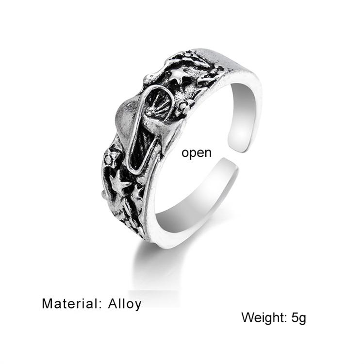 Кольцо в стиле ретро с совой, тотемное кольцо с головой орла, женское