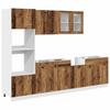 7 Piece Kitchen Cabinet Set  Lyon  Vintage Wood Look Engineered Wood
