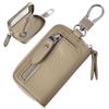 Genuine Leather Smart Key Case with Coin Car Key Key Cowhide Leather with Clear Smart Key Zipper Single Key Perfect for Stylish Genuine Leather