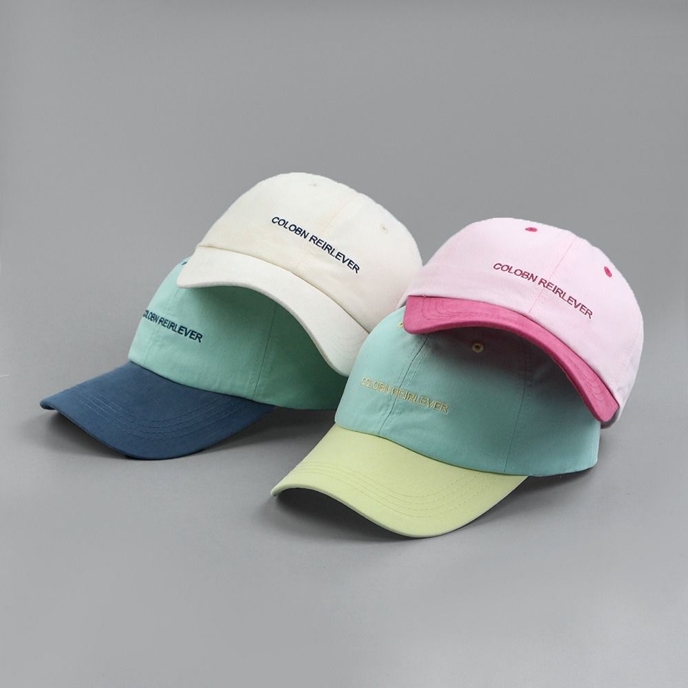 Корейская вышитая бейсболка Новая уличная кепка с козырьком Модная бейсболка с буквой для подростков