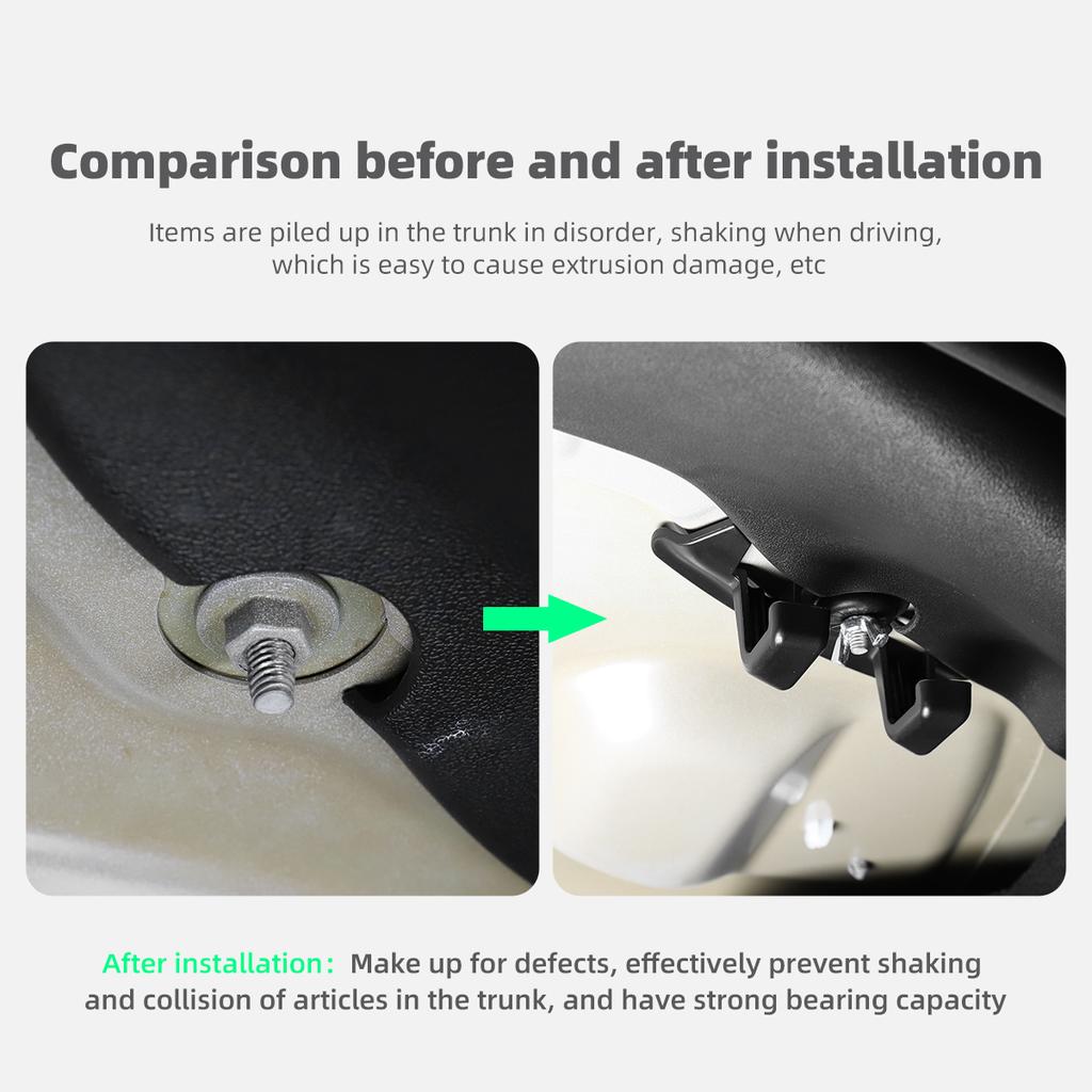 LUCKEASY For Tesla Model 3 Y Interior Modification Functional Accessories Model3 2023 Car Trunk Luggage Convenient Hook