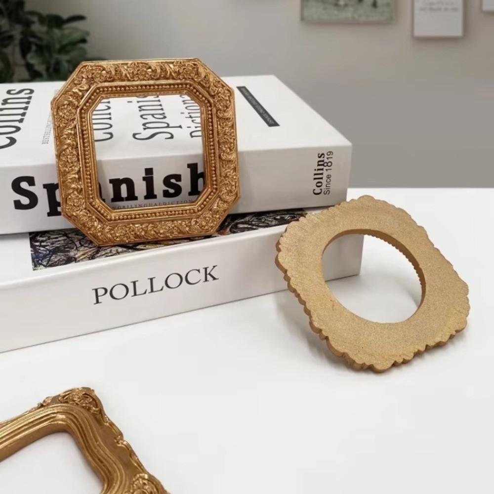 Ретро Стиль Золотой DIY Рамка-витрина для фото DIY Европейские Ретро Мини Рамки для Фото 3D Рельеф Золотые Свадебные Рамки для Фото Подарки
