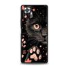 Чехол для телефона 'Повседневная жизнь милых кошек' для Xiaomi Redmi Note 14 13 5G 10 11 12 Pro Plus 4G 14C 13C 12C 10C Черный