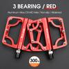 WEST BIKING Bicycle Ultralight Pedal 3 Bearing Pedals Aluminum Alloy CRMO Cycling Footboard for BMX MTB Bike Pedals Accessories