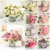 DIY Simulation Peony FLower 5 Heads Lifelike Floral Bouquet Wedding Ornament