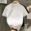 New Summer Men's T-shirt Trendy Brand Printed Tops Light Luxury Fashionable Casual Round Neck Short-sleeved