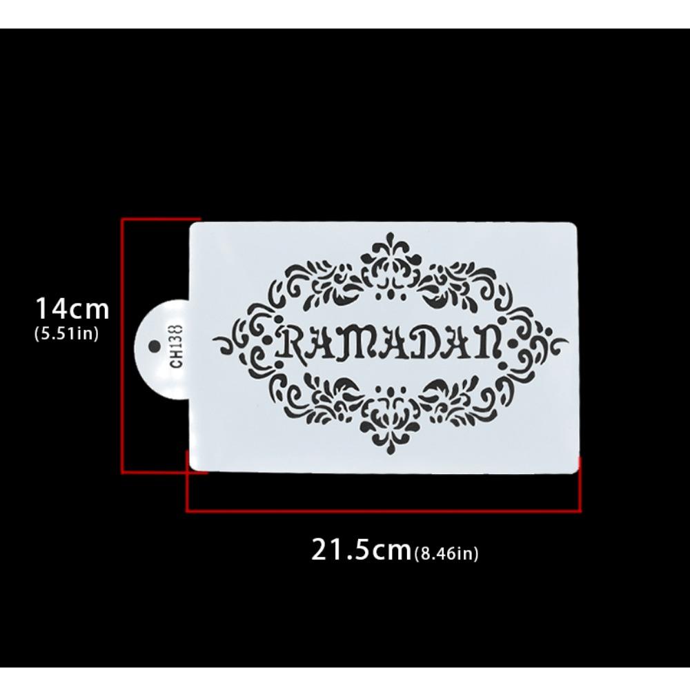 Рамадан Кофе Торт Топпер Декор Луна Спрей Трафареты Новая Мусульманская Выпечка