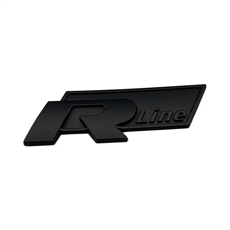 WHAQY1 VW 2026 Hot 3D Car Badge Decal Grill Side Rear Trunk Emblem Sticker for Volkswagen Rline R Logo Polo Passat B5 B6 B7 Golf Jetta