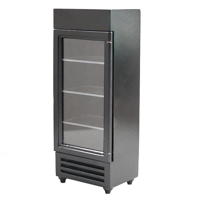 Однодверный игрушечный холодильник, мебель для кукольного домика в масштабе 1/12, аксессуары для кукольного домика, однодверный холодильник, кухонная игрушка для детей