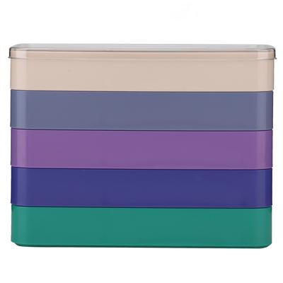 5-слойный ящик для хранения часовых деталей, инструмент для часов для винтов, компонентов, механизма, фурнитуры(Прямоугольник