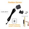 Mini LED Cabinet Light Sensor Switch Closet Touch/Hand Sweep/PIR Motion/Partition/Door Control Kitchen Wardrobe Lamp 12/24V