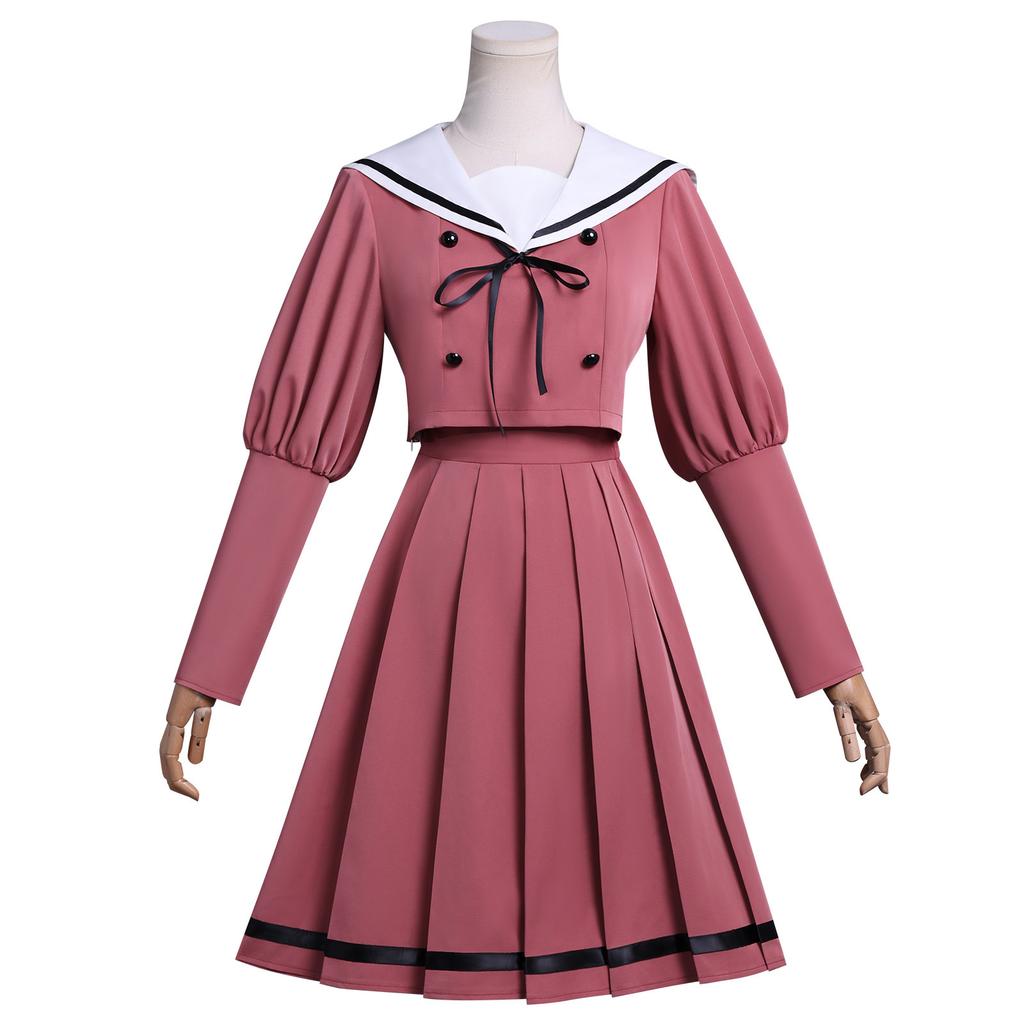 AnimeThe Fragrant Flower Blooms With Dignity Waguri Kaoruko Cosplay Costume Long Wig JK Top skirt Uniform Carnival Women suit