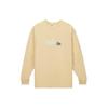 Свитшот с круглым вырезом и длинными рукавами и принтом букв, унисекс, желтый FD0960-753