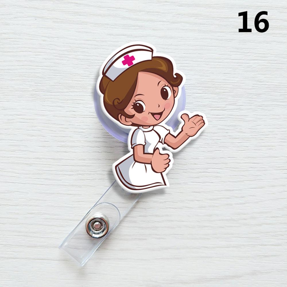 1PC Nurse ID Name Card Badge Reel Doctor Clips Name Card Holder Card Holder Clip Office Supplies Badge Holder Clip