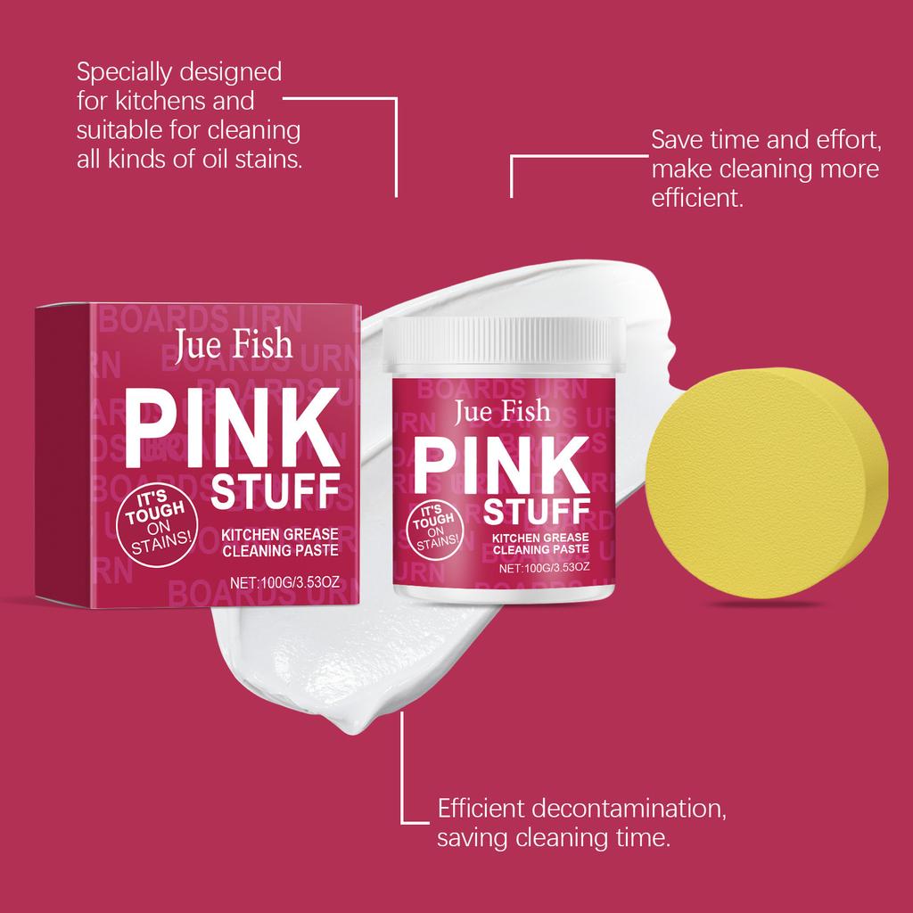 JUE FISH Kitchen Degreasing Cleaning Cream Gentle Multi-Purpose Cleaning Cream Removes Heavy Kitchen Grease Cleaning
