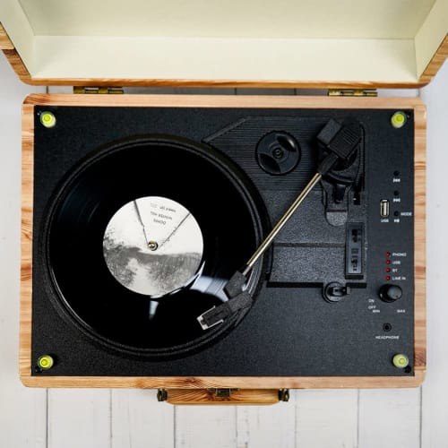 MayRecords Round Level, LP Record and Record Player Accessory, Round Vial, for Level Calibration, Equipment Installation, Transparent, High Accuracy (