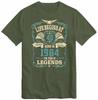 Unisexs 40th Birthday Tshirt Life Begins At 40 Born In 1984 Birthday Tee Top Gift