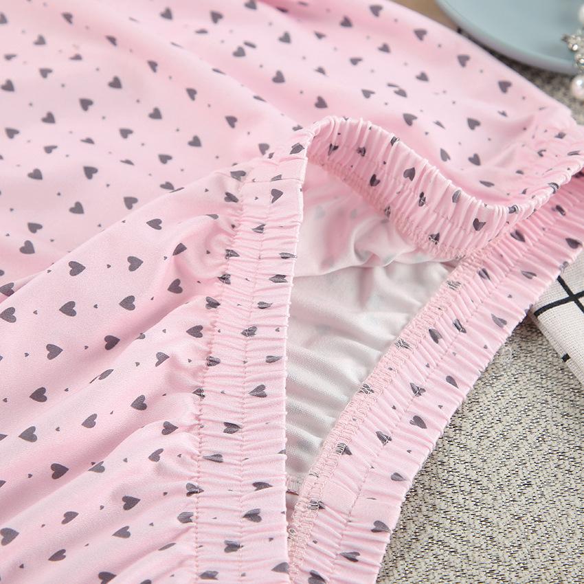 Шорты с короткими рукавами и оборками Spring Love. Пижамы. Два комплекта удобной и мягкой женской домашней одежды.