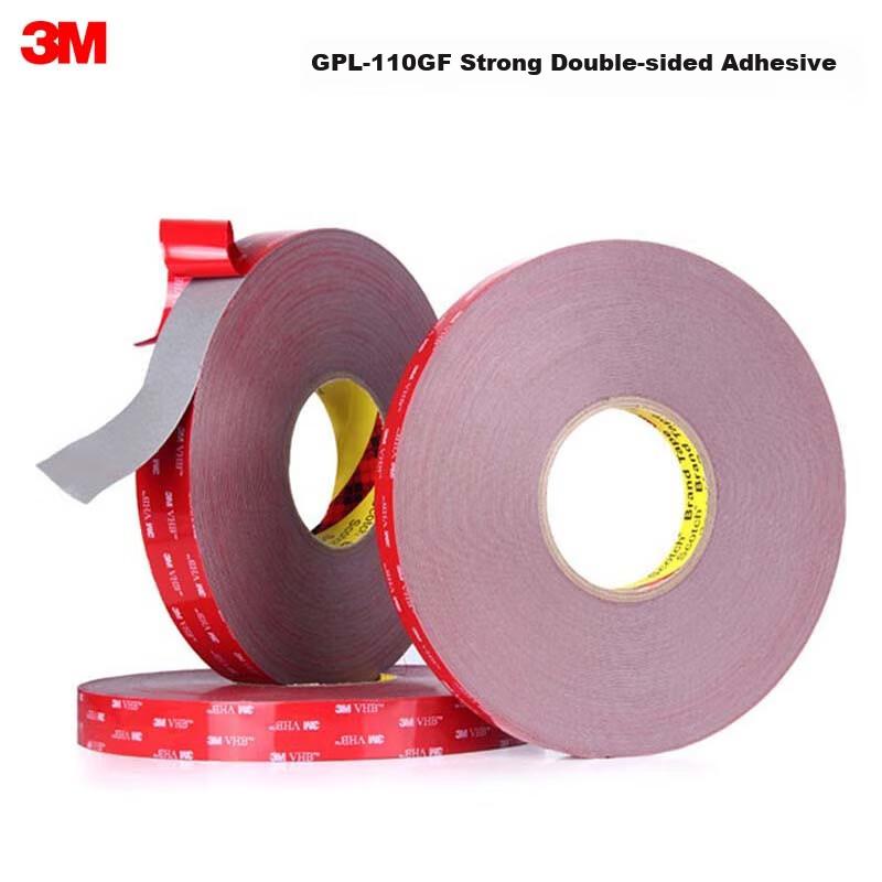 3M Double-Sided Tape Waterproof Heat-Resistant Office Stationery/ETC Use/Home Use 110GF Wide 10mm*3 3M Thick 1.1mm Single Roll