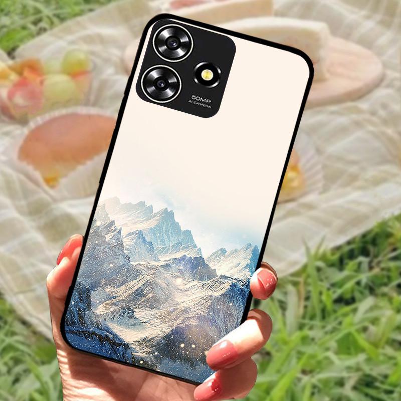 Для ZTE Blade V50 Умный Чехол-Крышка Силиконовый Мягкий Мраморный Черный Бампер Funda Coque для ZTE V50 Дизайн 4G Защитный V50Smart