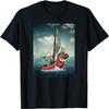 Nintendo Zelda Wind Waker Линк Фотореалистичный Корабль Парус Футболка Футболка