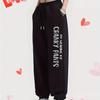 Брюки ворчуна с буквенным принтом, повседневные, универсальные, женские, модные, трендовые, в стиле хип-хоп, со шнурком, карманами, спортивные штаны, женские
