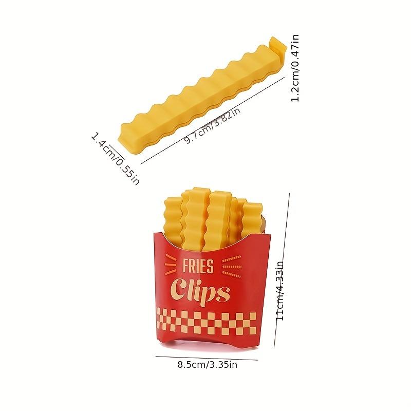 12 шт. влагостойкие уплотнительные зажимы для картофеля фри - зажимы для закусок из сухого молока для сохранения свежести для пластиковых пакетов - многоразовые кухонные аксессуары