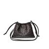 Mini Woven Leather Cloud Bag Women Soft Square Crossbody Shoulder With Drawstring