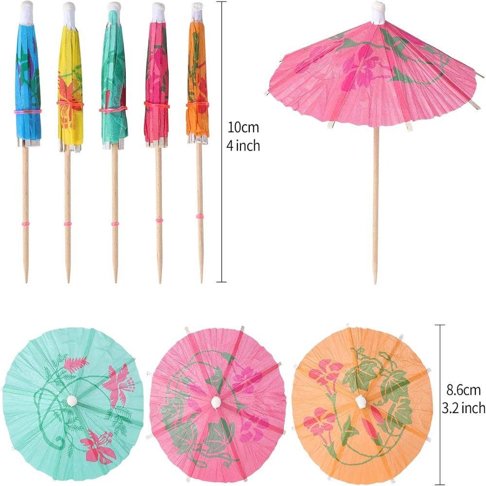 Disposable Paper Umbrella Pick 10cm Cocktail Fork New Party Home Decor Picnic Wedding
