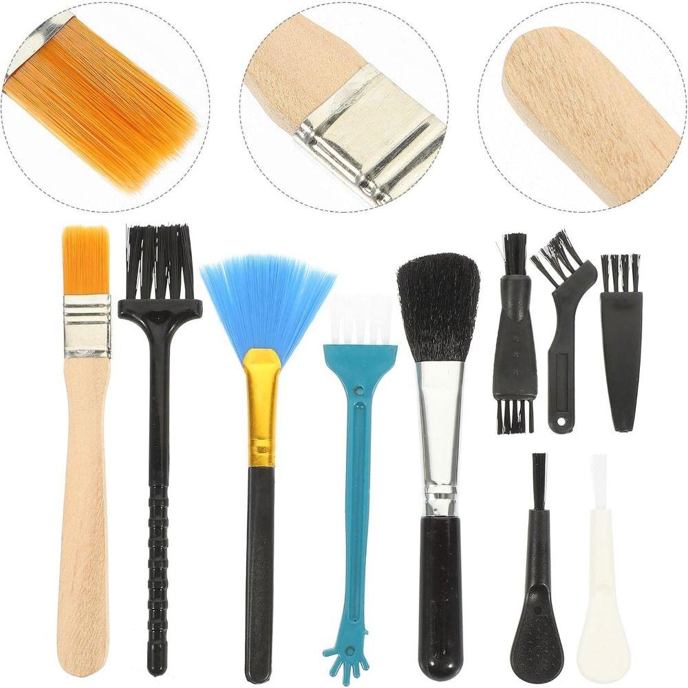 5/6/9/10Pcs Portable Mini Cleaning Brush Kit Dust Removal Dust Cleaner Kit  Car Interior