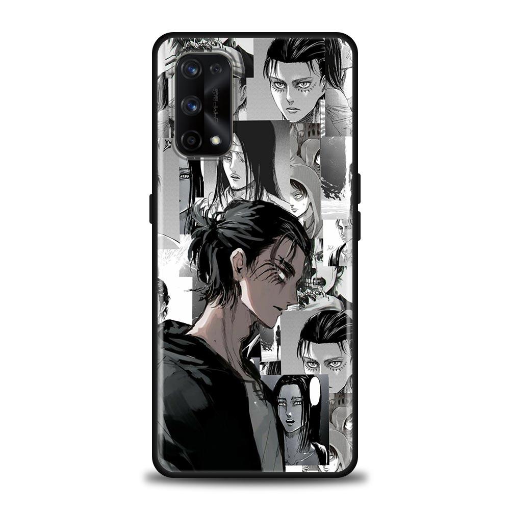 Чехол с аниме «Атака Титанов Эрен Йегер» для Realme C21Y C21 C25 C20 C15 C12 C11 C1 GT Master Neo Neo2 5G, силиконовые мягкие чехлы