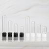 Sample Vial with Cap Powder Solid Storage Lotion  Bottle Glass Test Tube Mini Refillable Bottle Round Bottom Bottle