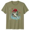Fish with Heart Glasses Fishing Unisexs TShirt Funny Valentines Tee