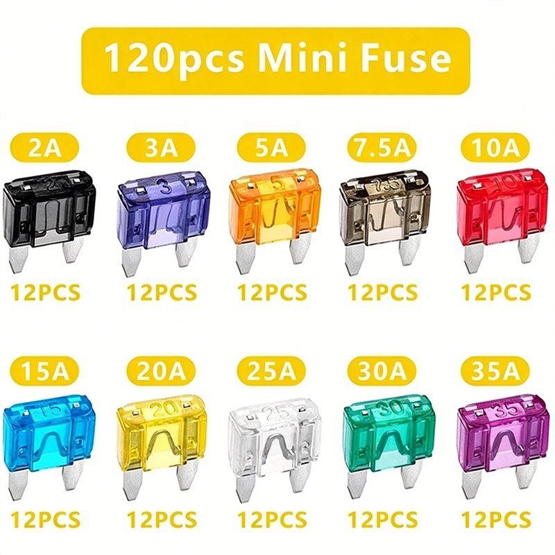 Mini Fuse Kit Car Fuses Assortment Mini Automotive Fuses