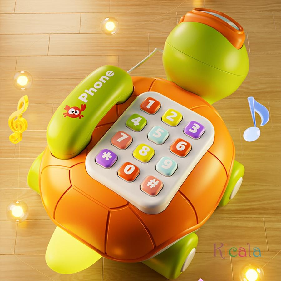 Игрушки Образовательные игрушки Игрушки Монтессори Детская Черепашка Ползающий малыш Музыкальный Обучающий Малыш Для Малыша Телефон Активность Для 6М+