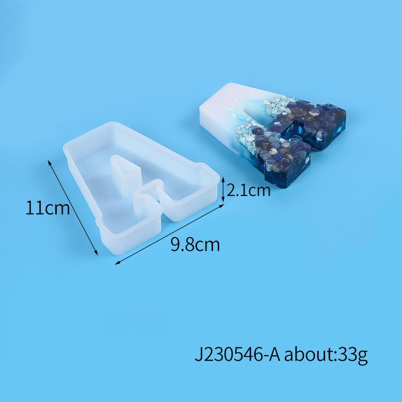 A to Z Large Letter Silicone Mold Capital Alphabet Epoxy Molds DIY Jewelry Craft Candle Making Birthday Party Cake Home Decor