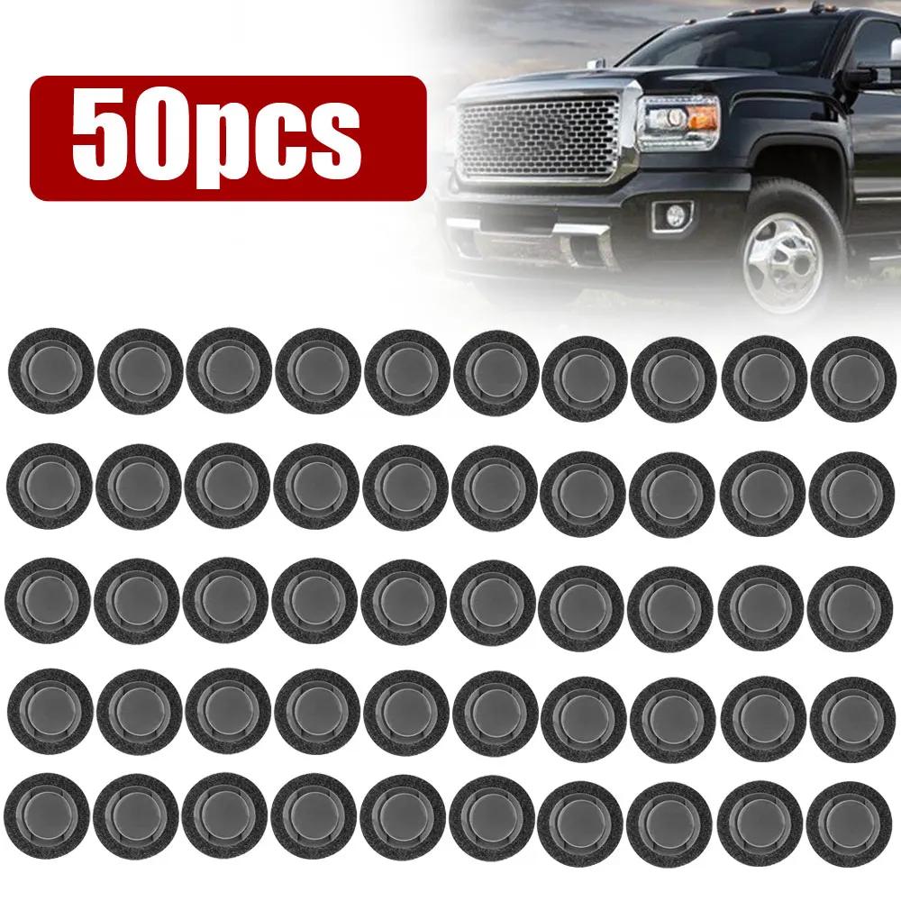 50 шт. Черный верхний кожух панели поддержки сердечника радиатора фиксатор нейлоновый зажим многофункциональный для 11561878 аксессуары для тюнинга автомобиля