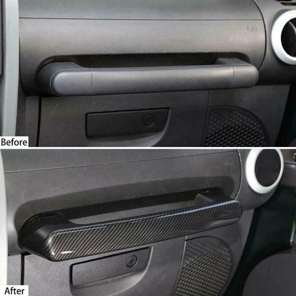 Совместимо с 2007-2010 Jeep Wrangler Накладка на ручку для пассажира.